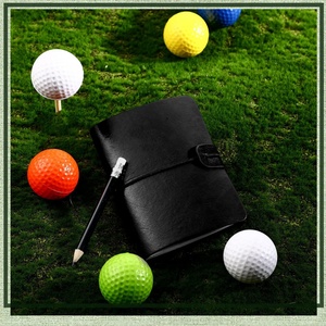 Customized Black <b>Golf</b> Yardage Cover Scorecard Holder High Quality PU Leather Waterproof Durable - Product Image 3