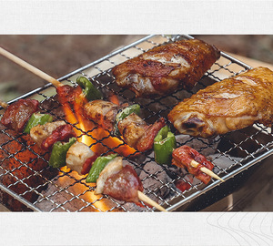 Estufa Plegable para Exteriores, Estufa de Leña de Acero Inoxidable, Parrilla para Asar, Accesorios para Camping, <span class=keywords><strong>Placa</strong></span> Portátil para Barbacoa - Product Image 3