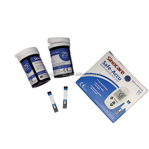 Blood <strong>Glucose</strong> <strong>test</strong> <strong>Strips</strong> Price in India Sinocare Safe Accu Sinocare - Product Image 4