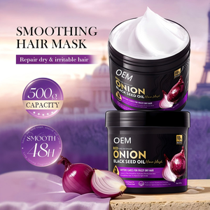Kit de Soins Capillaires 4-en-1 Huile de Graines d'<span class=keywords><strong>Oignon</strong></span> et Huile de Nigelle Marque Privée OEM – Shampoing, Après-Shampoing, Masque Capillaire et Huile Capillaire Personnalisés – Vente en Gros Usine - Product Image 4