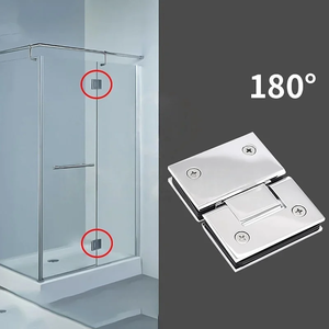 Bisagra para Puerta de Ducha de Vidrio a Vidrio de 180 Grados, de Aleación de Zinc de 4 mm, con Fácil Instalación para Puerta de Baño - Product Image 5