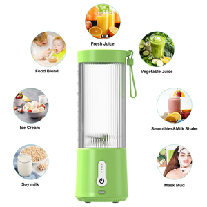 Meistverkaufter 400ML Tragbarer Mixer 6 Edelstahlklingen USB-Aufladbarer Mini Elektrischer Entsafter Reise-Smoothie-Maker - Product Image 3