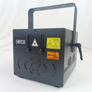 5W RGB Cuerpo de aluminio DMX512 Luz de escenario láser controlada con efectos de animación para KTV y fiestas disco - Product Image 5