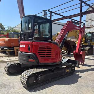 Miniexcavadora Yanmar VIO55-6 usada, de giro cero, 5.5 toneladas, original de Japón, excavadora pequeña para trabajos municipales y de jardinería. - Product Image 1