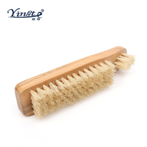 Brosse à chaussures en bois Yinste avec poils de porc pour le nettoyage et l'entretien, manche en bois massif - Product Image 4