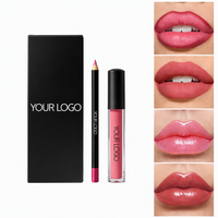 Ensemble de produits pour les lèvres personnalisable avec gloss, crayon à lèvres et huile en ensembles 2 en 1 et 3 en 1 pour un mélange et un assortiment personnalisés avec logo