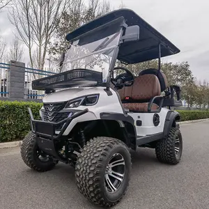 2024 New Off Road Street Legal 48V 72V Lithium Battery Karts Car Buggy 4 6 Seater Carrito De Electric Golf Cart