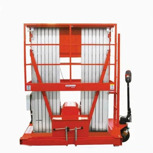 6-20m נייד אנכי הידראולי סולם תורן חשמלי איש אלומיניום סגסוגת מעלית פלטפורמת אווירי טלסקופי תורן מעלית - Product Image 4