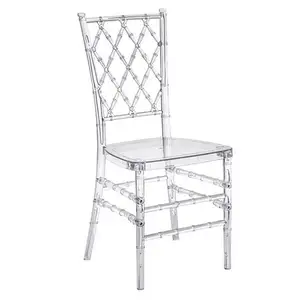 Competitive Price Wholesale Clear Crystal Plastic Acrylic Resin Weddings Event Chairs For Rental