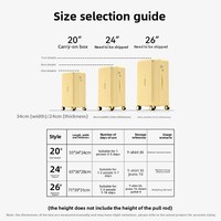 Valise unisexe de luxe en polyester multifonctionnelle de 28 pouces, grande capacité, 37 points, valise à roulettes épaissie, serrure à combinaison