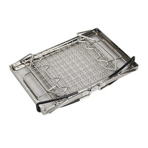 Support à pain grillé pliable en acier inoxydable Cool Camp, portable, pour barbecue extérieur, camping, cuisson et pâtisserie - Product Image 3