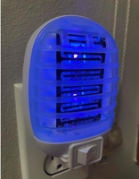 Trampa electrónica para insectos de interior, trampa para mosquitos, moscas de frutas, luz asesina para sala de estar, hogar, cocina, habitación de bebé, luz para insectos