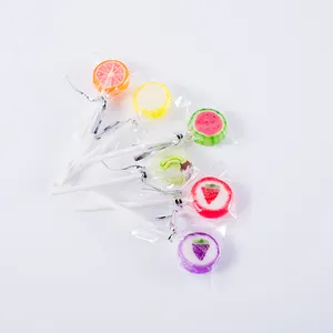 OEM Factory Supply Handmade Hard Candy Fruity Lollipop