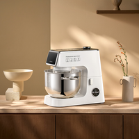 Batteur sur socle professionnel 800W à moteur DC, 6,5 litres, avec balance intégrée, écran intelligent et fonction de fermentation pour pâtes épaisses et pizzas, OEM ODM