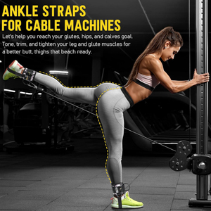 Sangles de cheville réglables en néoprène OEM Fdfit Guard unisexes pour les exercices de fessiers et les kickbacks sur machine à <span class=keywords><strong>câble</strong></span> - Product Image 6
