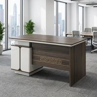 Bureaux de direction modernes en bois pour ordinateur, table de PDG, ensemble de mobilier simple, personnalisation d'usine, vente en gros