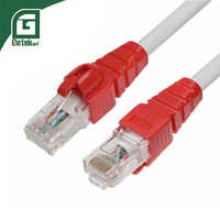 Kabel Patchcord Ethernet GETEKnet Tembaga RJ45 Cat6a Cat7 Cat8 FTP UTP 0.5m 15m 50m Jaringan LAN Cat 6a 7 8 Kabel Data