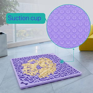 Lick <strong>Mat</strong> for Dogs and <strong>Cats</strong> OEM Dog Lick <strong>Mat</strong> Solid Foldable Silicone Dog Lick <strong>Mat</strong> Modern Bowl Squares Shape for Pets Feeding <strong>Cats</strong> - Product Image 5