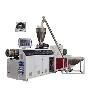 SJZ-51/105 Granules Application and PE Plastic Processed granulator Plastic Recycling Machine twin screw extruder