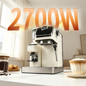 เครื่องชงกาแฟเอสเพรสโซเชิงพาณิชย์ พร้อมเครื่องบดในตัว ระดับมืออาชีพ 110V 220V สำหรับใช้ในบ้าน - Product Image 2
