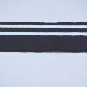 Free Sample Customized Design Garment 7cm Rib Knit Stripe Rib Trim