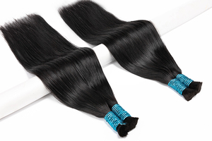 <span class=keywords><strong>Cabello</strong></span> Humano Virgen Remy Chino Doble Trama al por Mayor <span class=keywords><strong>para</strong></span> Trenzas, Color Natural, de 20cm a 85cm, <span class=keywords><strong>Cabello</strong></span> Humano Brasileño a Granel - Product Image 3