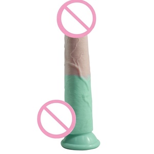 Nuovi genitali maschili artificiali Color-block masturbazione femminile simulazione Dildo realistici pene prodotti per adulti - Product Image 2