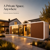 Maison préfabriquée en conteneur, maison capsule, maison mobile extérieure, mini-maison modulaire pour hôtel de villégiature, camping, chambre d'hôtes