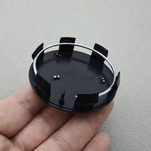 Cubierta de centro de rueda de plata negra ABS de 60mm para accesorios decorativos de coche <span class=keywords><strong>Peugeot</strong></span> - Product Image 5