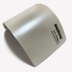 Euromaster — enveloppes vinyle extensibles, en Satin métallique mat, couleur blanche, avec perle, 1 pièce - Product Image 1