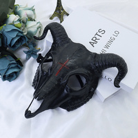 Halloween Chèvre Horreur Masque Crâne Masque Costume Accessoires De Fête pour Cosplay Événements Masques Plein Visage d'Animaux