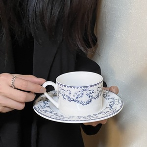 Assiette à dessert ronde en porcelaine de style français vintage, bleu frais, antique, de grande valeur, pour le <span class=keywords><strong>petit</strong></span>-déjeuner/le <span class=keywords><strong>brunch</strong></span>, vente en gros - Product Image 6