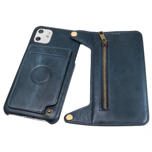Di lusso di anti radiazione EMF stand 2in1 cassa del telefono mobile del cuoio genuino reale di vibrazione del cuoio del supporto di carta della cassa del raccoglitore per il <span class=keywords><strong>iphone</strong></span> - Product Image 2