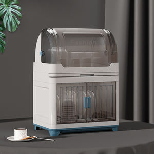 <span class=keywords><strong>Escurridor</strong></span> <span class=keywords><strong>de</strong></span> <span class=keywords><strong>Platos</strong></span> <span class=keywords><strong>de</strong></span> Plástico para el Hogar y la Cocina Sesame con Tapa - Product Image 5