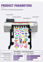 DTF Printer Inkjet kecil, Printer Inkjet kecil, 60cm/70cm, kualitas tinggi, 2 buah XP600/DX5/DX7/I3200, Printer Film Transfer fleksibel Pu