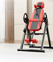 Table d'inversion pliable réglable en gros, machine d'inversion avec sangle de sécurité rembourrée pour la décompression vertébrale et le soulagement des douleurs dorsales