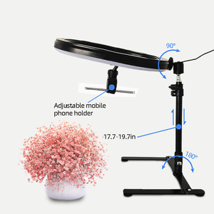 Anneau lumineux LED de 12 pouces pour studio <span class=keywords><strong>photo</strong></span> et vidéo, éclairage d'appoint pour selfie, intensité réglable - Product Image 1