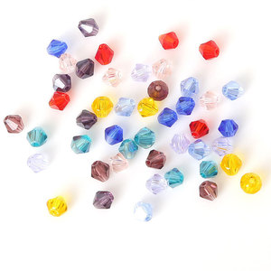 Perles de cristal en forme de losange de 4 mm, perles en vrac pour la fabrication de bijoux DIY, bracelets et accessoires - Product Image 5