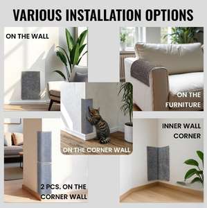 Настенная когтеточка для кошек, угловая когтеточка, когтеточка для дома, коврик-когтеточка для пола, угловые когтеточки для домашних кошек - Product Image 3