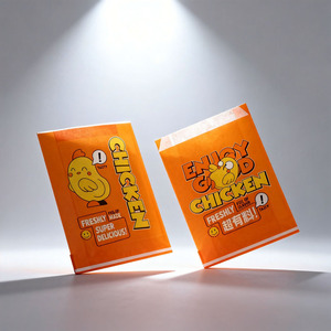 Bolsas de Papel Kraft Biodegradables, Resistentes a la Grasa, de Grado Alimenticio, para Empacar Pollo Frito con Harina de Trigo - Product Image 6