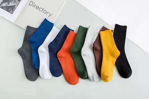 थोक सभी मौसम पुरुषों के ठोस वयस्क बुना हुआ आकस्मिक चालक दल नीले हरे पीले लाल रंग का लाल विरोधी बैक्टीरिया - Product Image 2