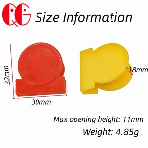 Morsetto tondo in plastica <span class=keywords><strong>Cindy</strong></span> per alimenti in plastica colorata per sigillare il Logo personalizzato per documenti per ufficio morsetti per alimenti Clip per carta - Product Image 2