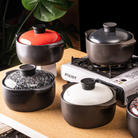 WEIYE 1.6 litres colorful durable stovetop open flame cookware cooking hot clay pot ceramic stew casserole keramik