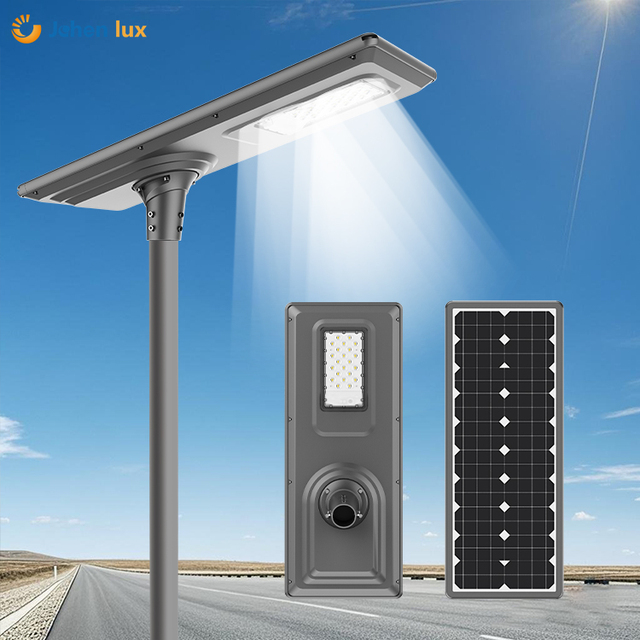 IP66 Waterproof LED Solar Street Light with 100W/200W Monocrystalline Solar Panel Aluminum Alloy Remote Control