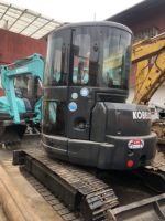Mini-excavatrice Kobelco SK55 d'occasion de 5 tonnes importée du Japon, mini-pelleuse Kobelco SK55 d'occasion à bas prix