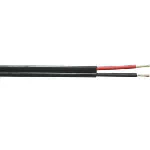 High Voltage 1000V-1500VDC system Black Red Color Tinned copper PV cable wires for solar panels