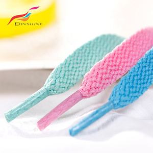 Durevole Piatto Singolo Strato di Poliestere Colorato Lacci Delle Scarpe per la Festa con la Plastica Trasparente Punta - Product Image 2