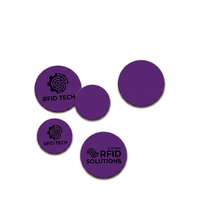 Carte RFID personnalisée en forme de disque, étanche, 125Khz 13.56Mhz, étiquette PVC pour usage social - Product Image 6