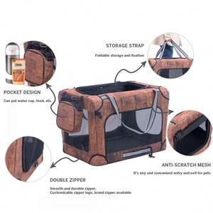 OEM ODM Portable Pet <b>Dog</b> Soft Cloth <b>Dog</b> Cage Collapsible Pet Cage Waterproof Breathable Soft Pet <b>Crate</b> - Product Image 6