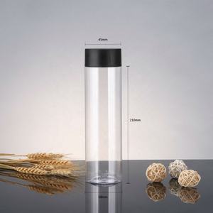 Bouteilles d'eau et de jus Voss en plastique PET vierge de qualité alimentaire, cylindriques transparentes, 500 ml et 550 ml - Product Image 2
